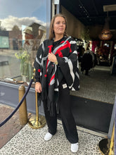 Poncho "Poca" Zwart/rood